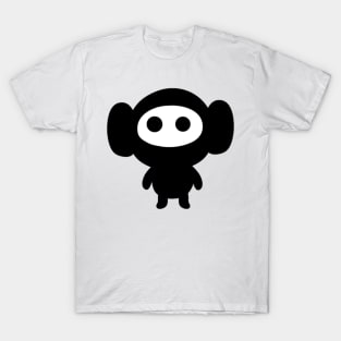 Kawaii Ninja Monkey Emoticon T-Shirt